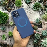 BLUE MAGSAFE SILICON CASE